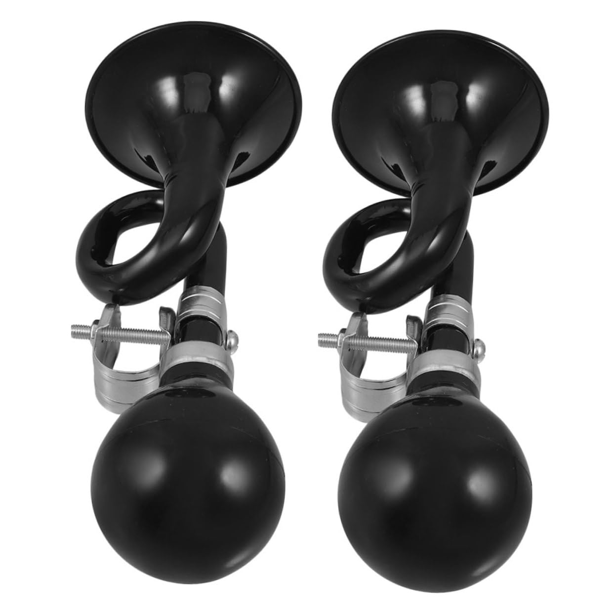 KOMBIUDA 2pcs Loud Snail Horns for Bicycles Scooters Bike Ring Horns for Balance Bikes Tricycles Fun Rides Safe Cycling Accessory