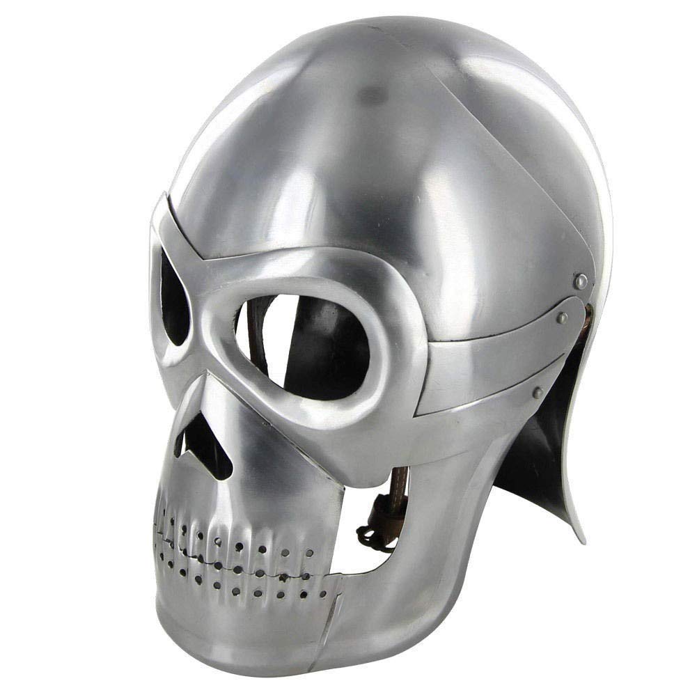 WARRIOR POINT Medieval Knight Fantasy Skull 18 Gauge Training Costume Helmet