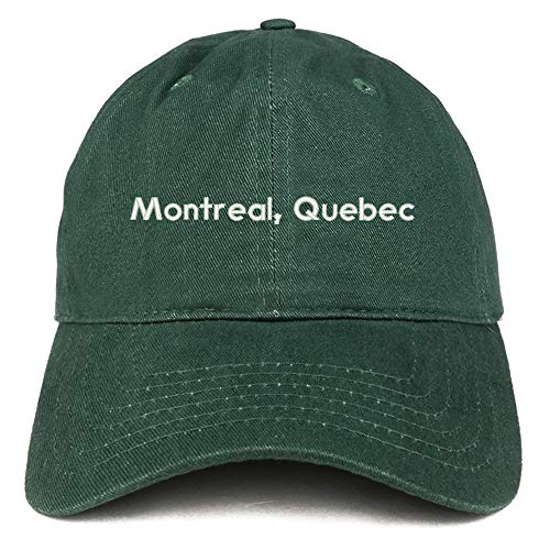 Trendy Apparel Shop Montreal Quebec Embroidered Unstructured Cotton Dad Hat - Hunter