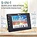 Logia 5-in-1 Wi-Fi Wireless Weather Station with 5-in-1 Solar Sensor Array, Indoor/Outdoor Temperature, Humidity, Wind Speed/Direction, Rain & More, Wireless Console w/Forecast Data, Alerts