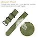 FINTIE Bands Compatible with Fitbit Versa 2/1 / Lite Edition, Soft Nylon Replacement Strap Wristband Accessories (Olive)