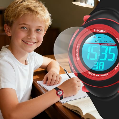Image of Kids Digital Watch for Girls Boys,Children's Waterproof Colorful Light UP Outdoor Sport Watch with Stopwatch Alarm-Kids Gifts for Girls Boys