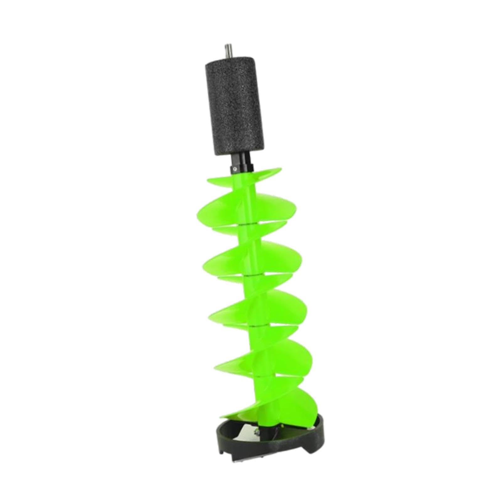 Świder do lodu, akcesoria wędkarskie, świder do lodu, ze stopu aluminium, wiertło do połowów pod lodem, do jezior, wędkowania zimą i na zewnątrz, 75 cm, niebieskie (75 cm zielone)