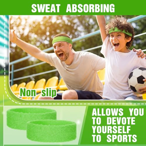 Image of Libima Kids Sweatbands Bulk Boys Headband for Sports Kids Cotton Terry Youth Sweatbands Elastic Sports Headbands Wicking Athletic Bands for Team Activity