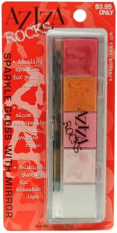 Aziza Rocks, Sparkle Gloss with Mirror, 0.26 Oz
