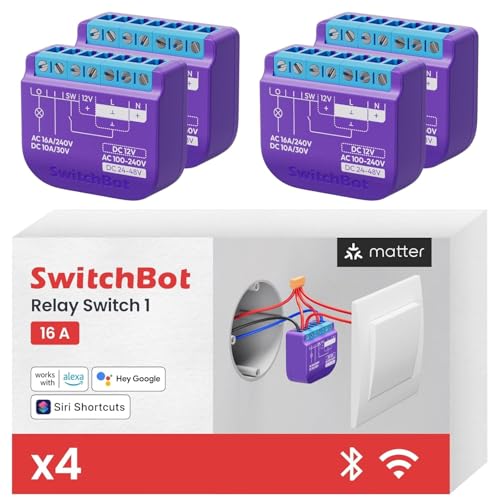 SwitchBot WiFi Switch Compatible with Alexa/Apple Home/Google...