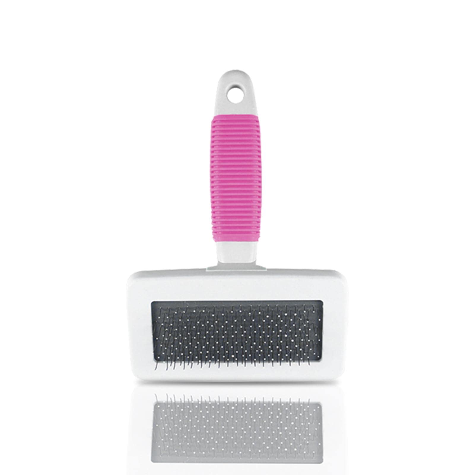 cepillo de pelo para mascotas | Cepillo de acero inoxidable para perros y gatos para muda de pelo | Cepillo para Perros para Mascotas de Pelo Largo o Corto Suministros para Mascotas Elimina enredos y
