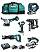 Produktbild Kit MAKITA MK602 (DHR171 + DGA504 + DTD154 + DJR186 + DJV182 + DSS610 + 2 Batterien 5,0 Ah + Ladegerät + 2 x LXT600)
