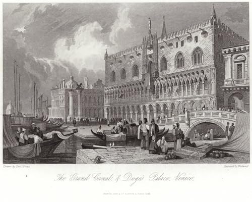 Pintura decorativa Palazzo Ducale de Samuel Prout en lienzo de alta calidad de 60x90cm