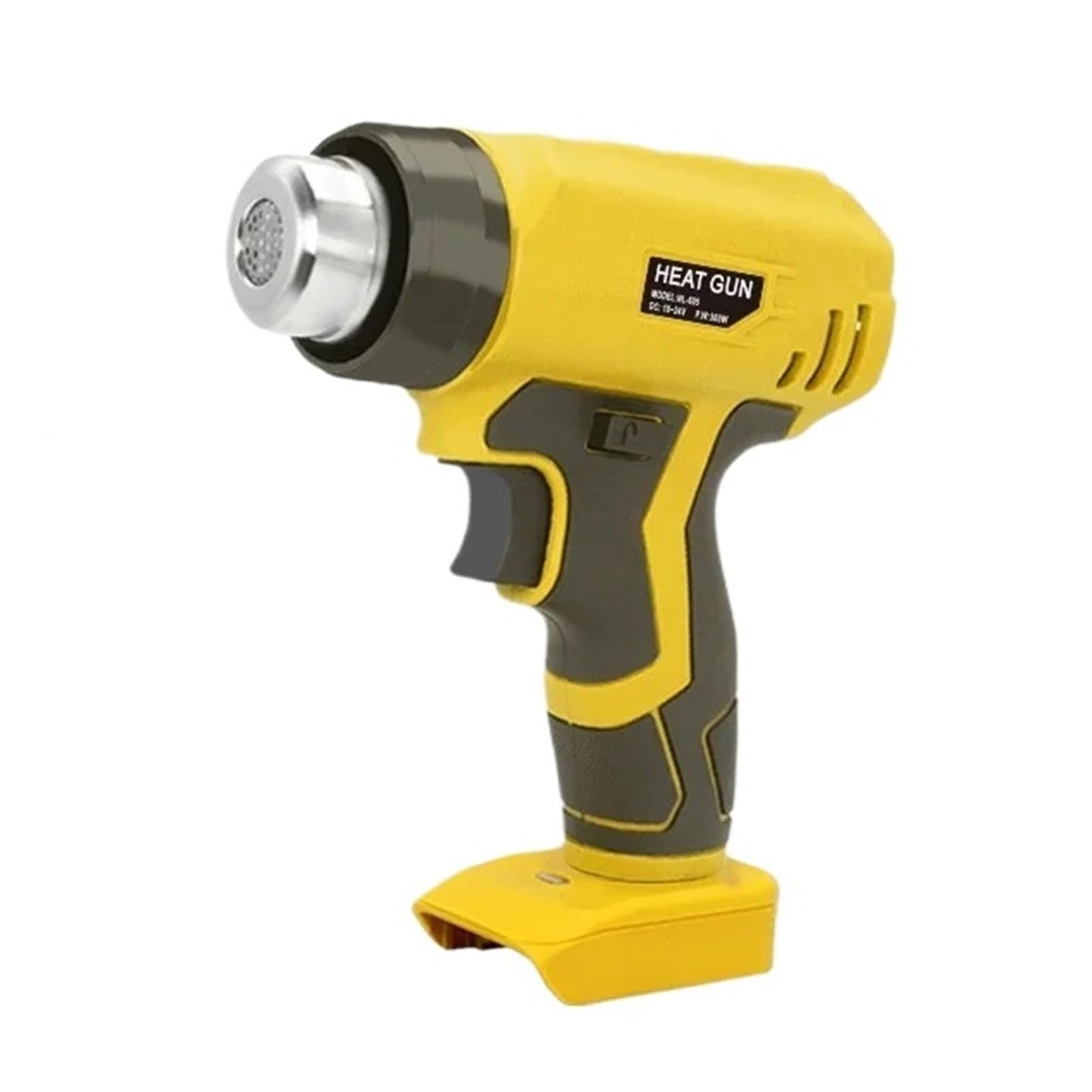 Bezprzewodowa Elektryczna Opalarka Na Gorącą Wiatrówkę Ogrzewanie Maszyny Baterię Litową 18 V 20 Mocne, Szybkie Nagrzewanie(Yellow)