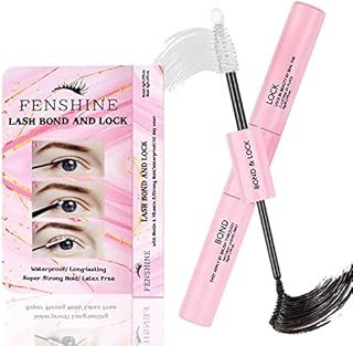 Fenshine Cluster LashesIndividual Lashes Wide Stem C/D Curl 9-15mm Length DIY Eyelash Extension Individual Soft False Lashes for Personal Use at Home (5g, Lash Bond and Seal)