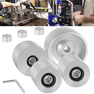 Belt Grinder 2x72 Wheel Set Fits For Knife Grinder 4" Drive 5/8" Bore 3" Track 2" Idler (4" 5/8-3" - 2")