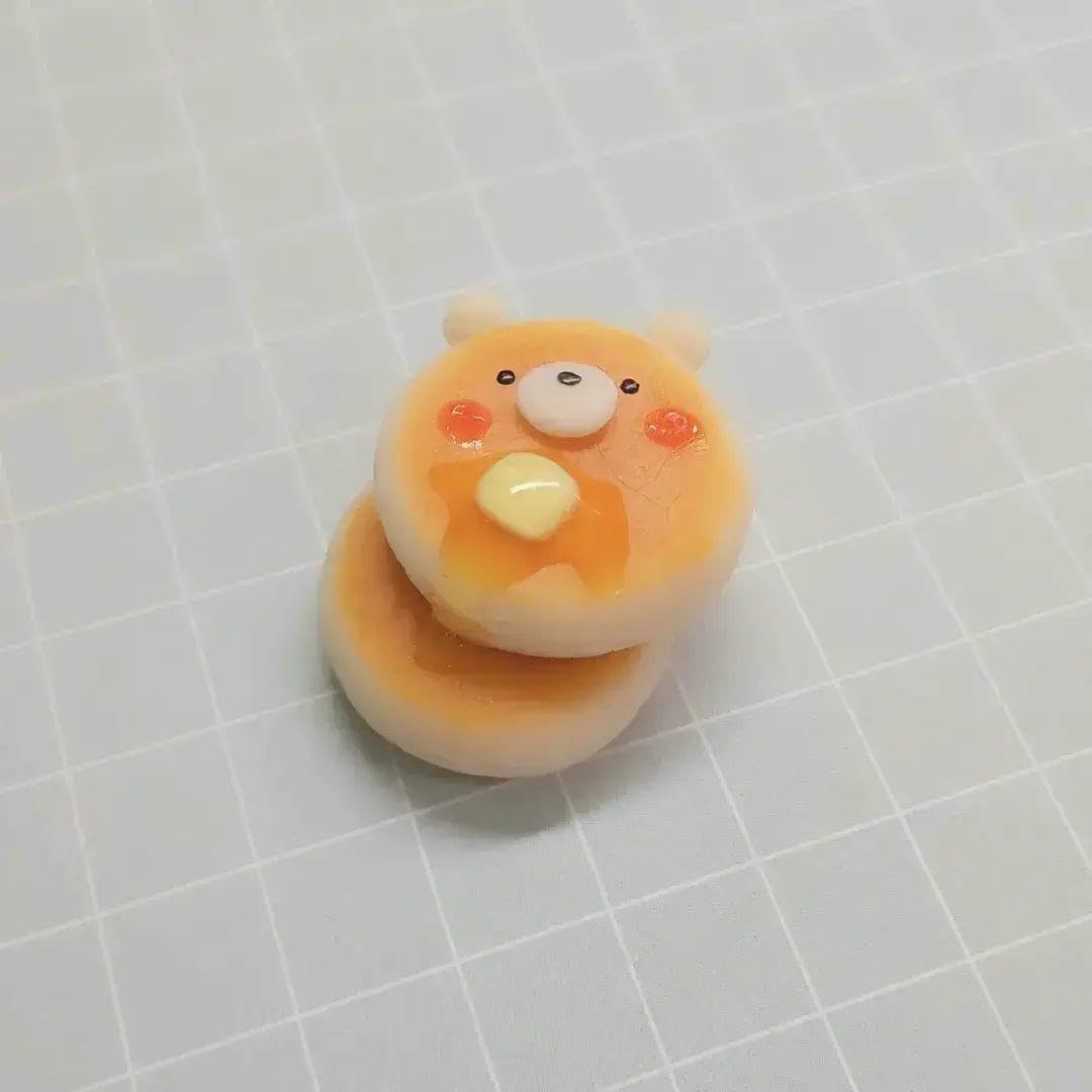Amazon.co.jp: くまホットケーキ キーホルダー ミニチュアスイーツ