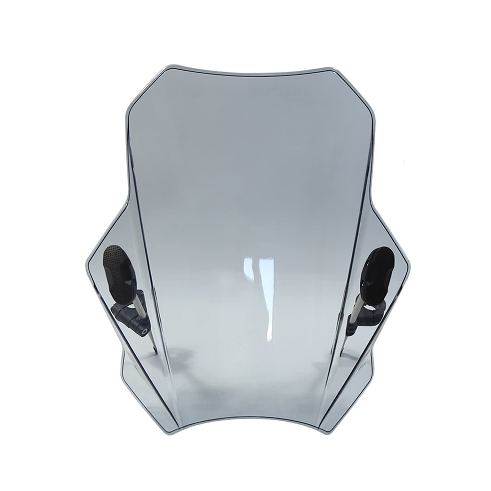 Doppia Bolla Parabrezza Universale per Benelli Leoncino 250 500 BN125 BN300 BN302 BN302S 502C - Moto Cupolino Parabrezza (Colore: Light Grey)