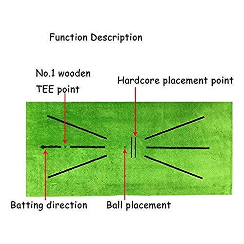 image for Dheera Golf Training Mat, Swing Detection Batting Mini Golf Practice T