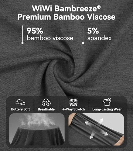 Image of WiWi Viscose from Bamboo Pajamas Set for Women Super Soft Short Sleeve Cooling Summer Plus Size Pjs Sets Sleepwear S-4X