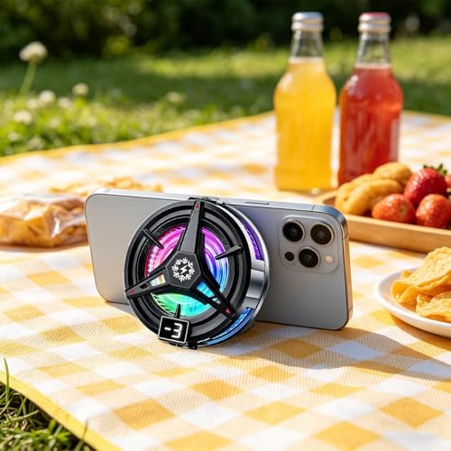 Enfriador de móvil con control térmico y luces RGB para smartphone 7