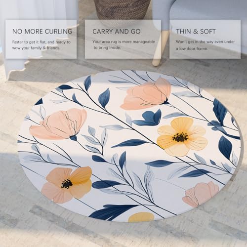 Tapis botanique intérieur à poil bas grand format de 240cm