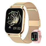 ⌚[DIY Zifferblatt,Großer Bildschirm] Narcid Smartwatch 1.85 Zoll HD Touch-Farbdisplay mit personalisiertem Bildschirm,240*286 HD-Auflösung, Sie können ein beliebiges Bild auswählen, das Sie als Hintergrundbild festlegen möchten. Es kann Ihnen bessere visuelle Effekte geben.Der Uhrenkörper ist eine Zinklegierung,VM-Technologie.Wir bieten 2 Uhrenarmbänder für Sie an (Edelstahlband und Silikonband),Sie können eine beliebige auswählen, die Sie verwenden möchten.