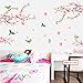decalmile Grote Bloesemboom Muurstickers Bloem met Boom Zwaan