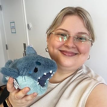 Squishable - Snugglemi Snackers Megalodon - Aquatic Collection - 7 in - Soft Toy Collectible Stuffed Animal - Beans