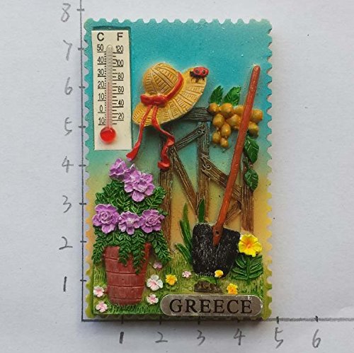 MUYU Magnet 3D Naxos Greece Souvenir Frigorifero, casa e Cucina Decorazione Adesivo Magnetico Naxos Greece Frigorifero Magnete Travel Souvenir Gift And Collection