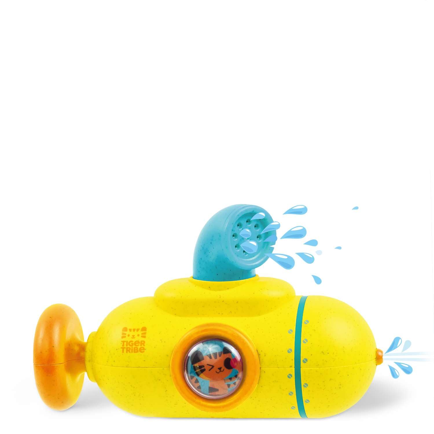 Tiger Tribe Sub Tub | Yellow Submarine Water Blaster | Eco Friendly Bath Toys for Toddlers | Sensory Soaker for Indoor & Outdoor Play | Suitable for Garden, Pool & Beach | Gifts for 2-5 Year Old Kids