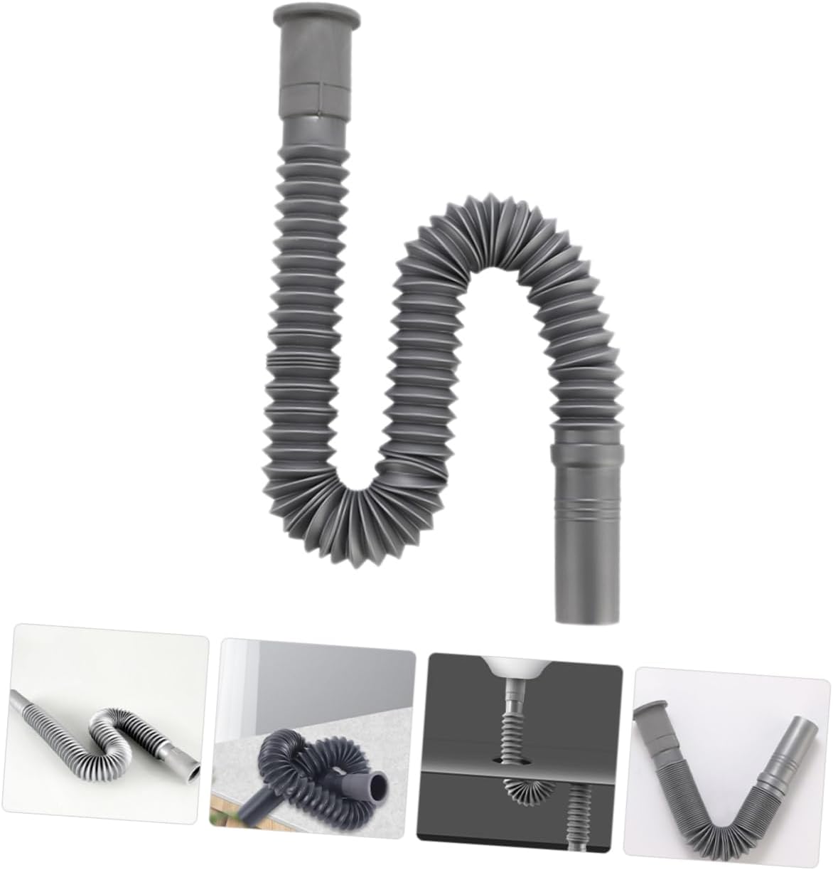 WOONEKY Thickened Sink Drain Pipe Expandable Water Hose Flexible for Diy Projects Bathroom Kitchen Fixtures