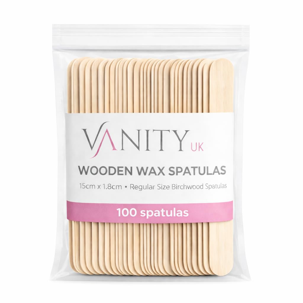 100 pcs Wooden Wax Spatulas Disposable Salon Professional Quality Waxing Sticks Applicators Suitable For Warm and Hot Depilation Body Hair Removal