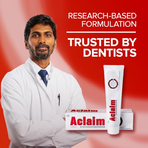 Image of Aclaim Toothpaste for Remineralisation | Protect Teeth Enamel | Prevent Tooth Decay | Repair Enamel | Gum Care | Teeth Whitening | Fluoride-free Tooth paste for Complete Oral Care (Pack of 1) 70g each