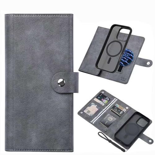 ViLi-GVA iPhone 16 Pro Ή 2in1 J[h[ XL~Oh~ O\ }Olbg E  Xgbvt 2WAY 蒠^P[X AeB[N O[ CIH16Pro-VL-GVA-GY