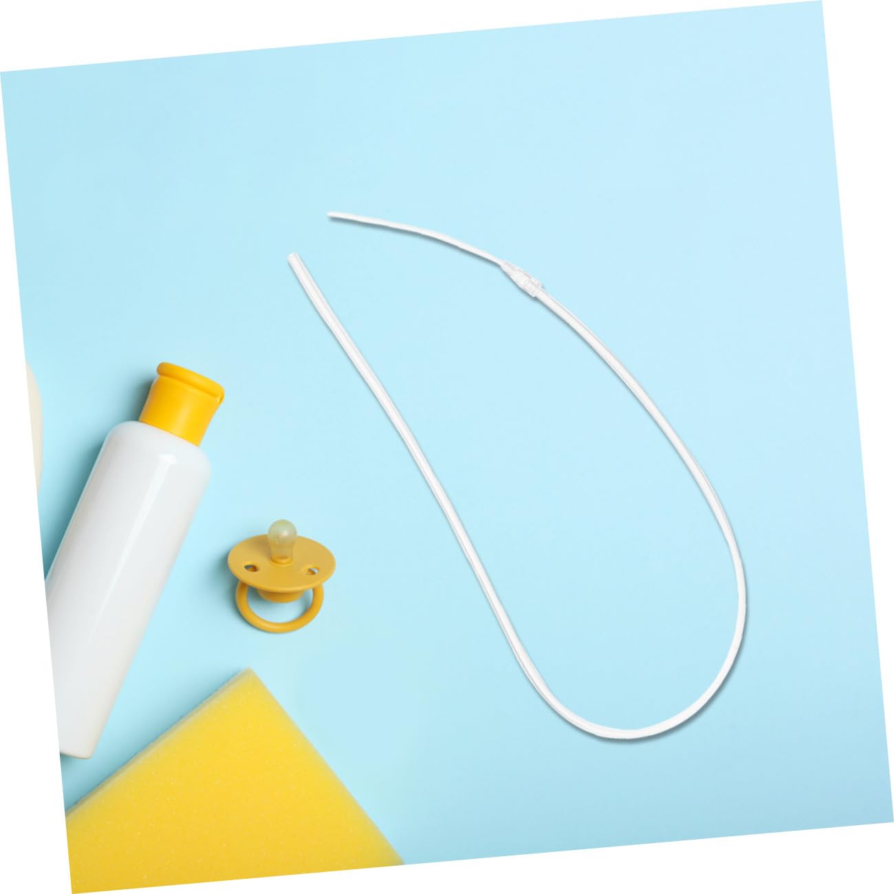 Silicone Breastfeeding Aid Tube Soft Supplemental Milk Feed Accessory Compatible with Multiple