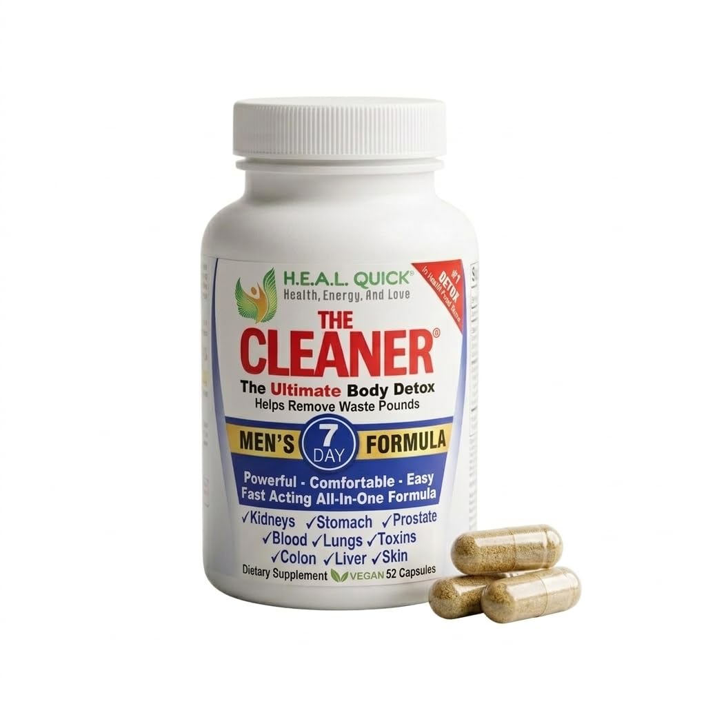 Amazon.com: The Cleaner Detox, 52 Capsules, Powerful 7-Day Men
