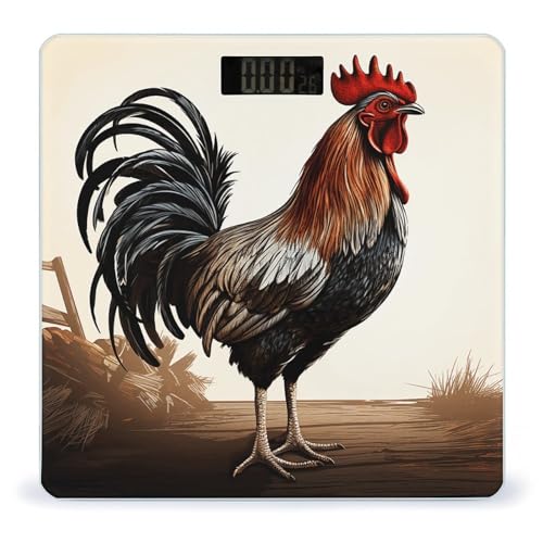 Báscula Digital de Baño Rooster Alta Precisión Compacta miniatura 1