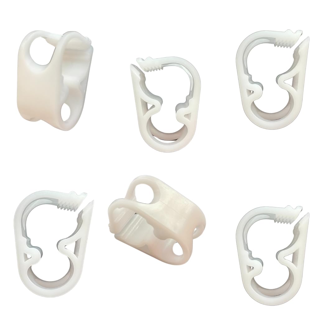 6 pack plastic tubing clamps adjustable 143434 - 123434 tube clamp laboratory pinch valve flow control hose clamp