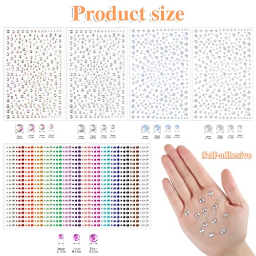 3456-mm-Self-Adhesive-Face-Gems-Face-Jewels-Rhinestones-Stickers-for-Makeup-Hair-Crafts