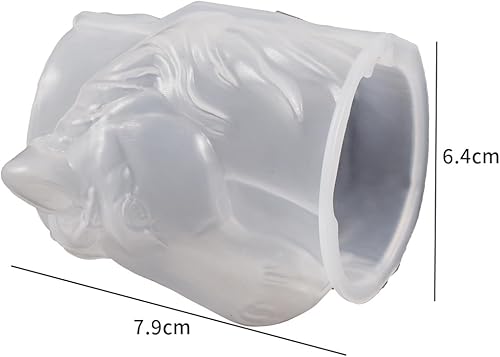 Miniatura 3 de Pegasus Cylinder - Molde de silicona de fundición de resina animal para decoración del hogar y fabricación de velas, molde espiral de onda