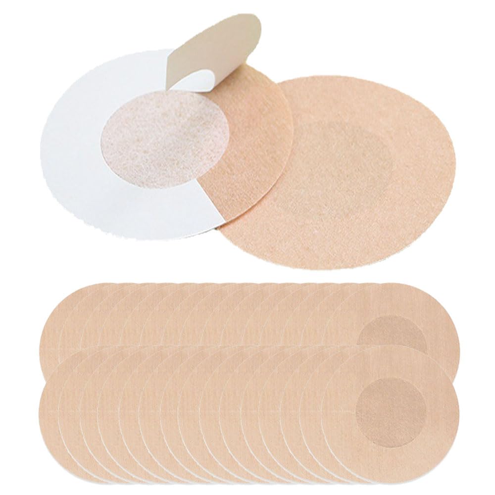 30 Pieces Nipple Covers, Invisible Adhesive Nipple Covers for Women, Pasties Bras for Women, Disposable Breast Covers