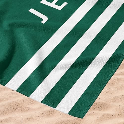 Image of Northwest NFL New York Jets Unisex-Adult Beach Towel, 30 inch x 60 inch, Stripes