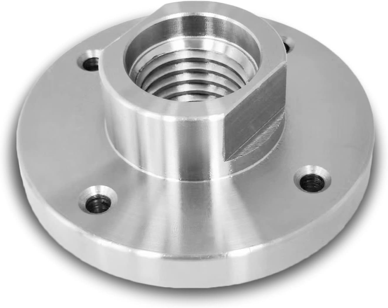 Lathe Faceplate, 3" Steel Wood Lathe Face Plate, 1"8TPI Thread