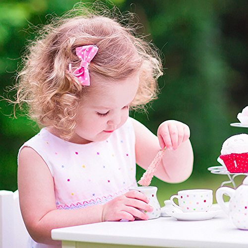 Espeez Extra Large Rock Candy Sticks: 24 Pink Cherry Lollipops - Individually Packaged - Rock Candy Sticks for Candy Buffet, Birthdays, Weddings, Receptions and Tea