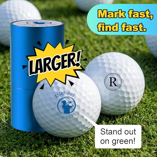 Personalized Golf Ball Stamp 20mm
