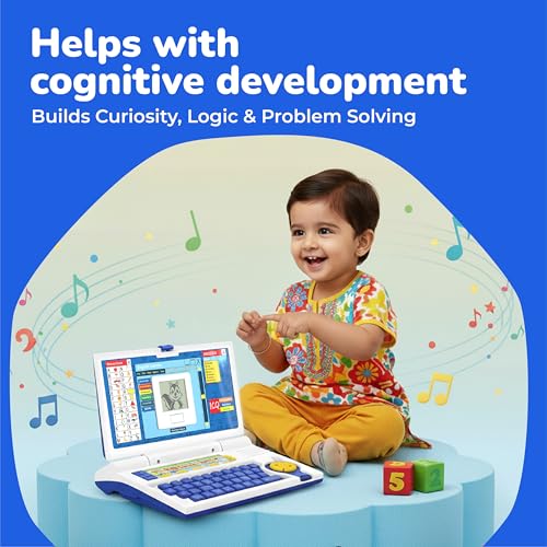 Image of Lifelong Educational Laptop for Kids 2-5 Years | 20-in-1 Fun Learning Modes with Music | AA Battery Operated with Mouse | Computer Toy with Alphabets, Words, Games & More | Playful Gift for Kids