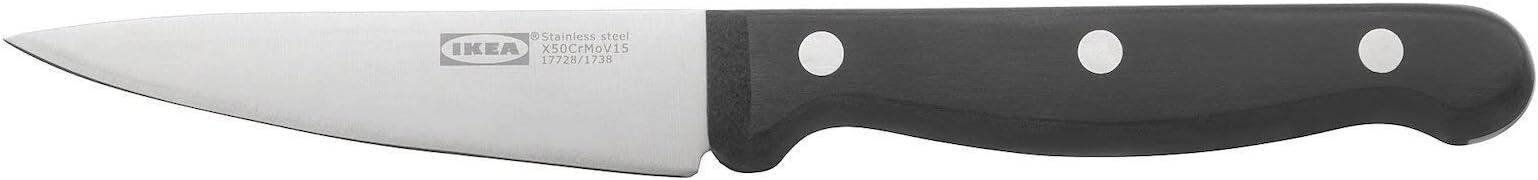 Ikea Paring Knife, Dark Grey, 9 cm (4")