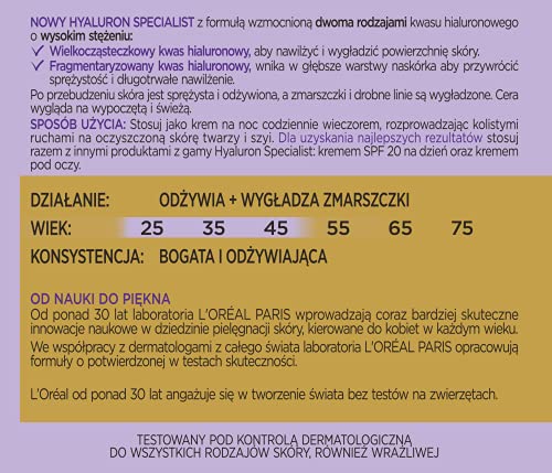 Hyal. Replumping Moisturizing Night Cream 50ML - 5