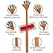 FOREVER 1 – Wooden Back Scratcher Stand Out Teak Wood, So Real Large Hand for Adults Men Women, Long Handle Claw for Scratching Hard to Reach Itching Point, 2 Pieces, 16