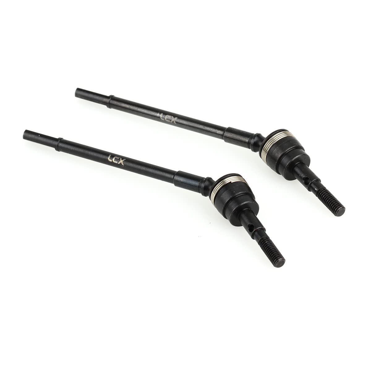 LCX Racing 1/10th RC Crawler Car Hard Steel CVD AR44 Axle Front Axle Shaft AR44 Universal Axle Set for Axial SCX10 II 90046 90047, Upgrades Parts Accessories
