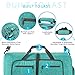 Travel Duffle Bag for Men,65L Foldable Travel Duffel Bag with Shoes Compartment Overnight Bag for Men Women,Mint Green