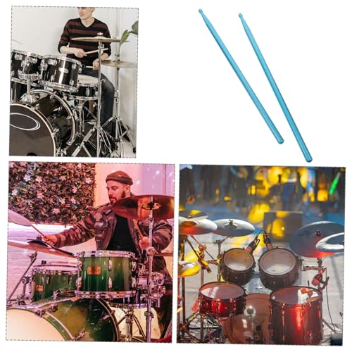 Garneck 1 par de baquetas metálicas sólidas 5A – Baquetas profesionales duraderas y ligeras de aleación de aluminio para batería y percusión miniatura 6