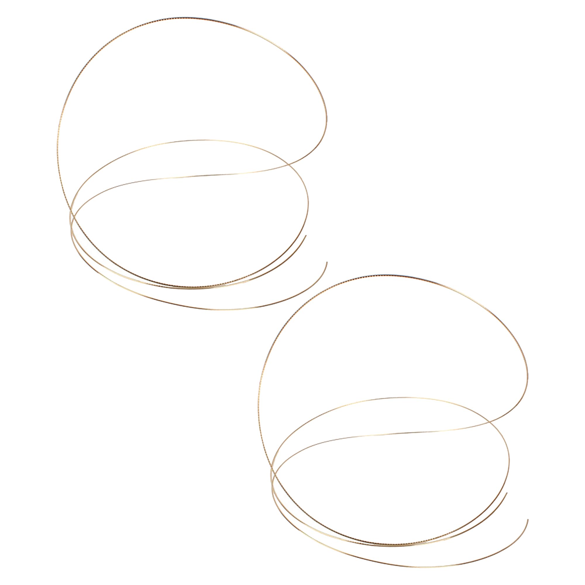 Yibuy 2 x Brass 1.5mm Mandolin Fretwire 7.87ft Guitar Fingerboard Accessories Golden